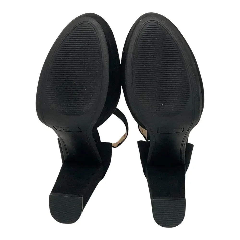 Sun + Stone Womens Estrella High Heel Platform Pumps Black Size 8 1/2 W